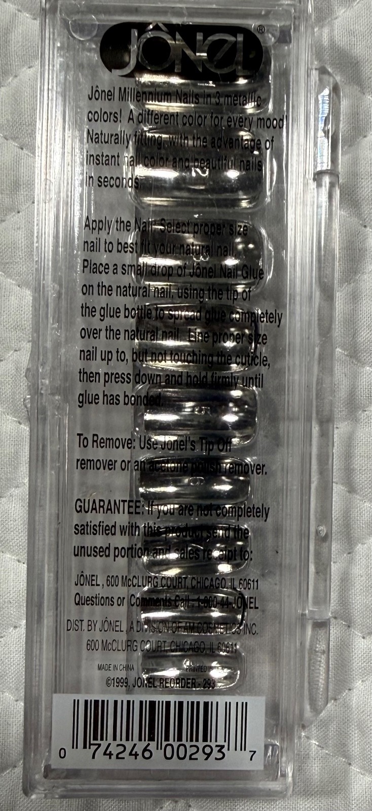 Jonel Millennium 2000 VINTAGE Metallic Press On RARE Nails