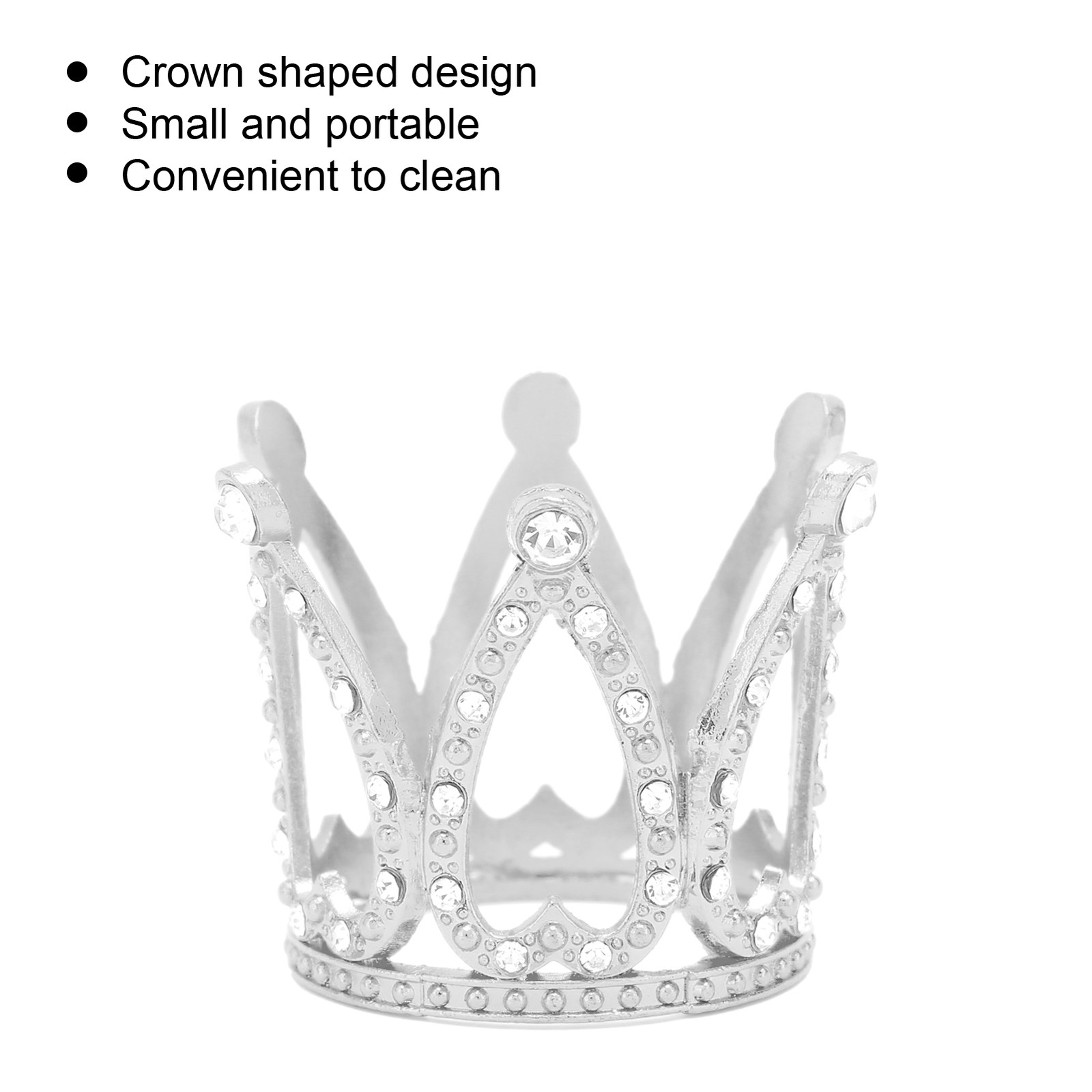 Crown Shape Nail Art Brush Holder For Manicure Tools Easy To Use