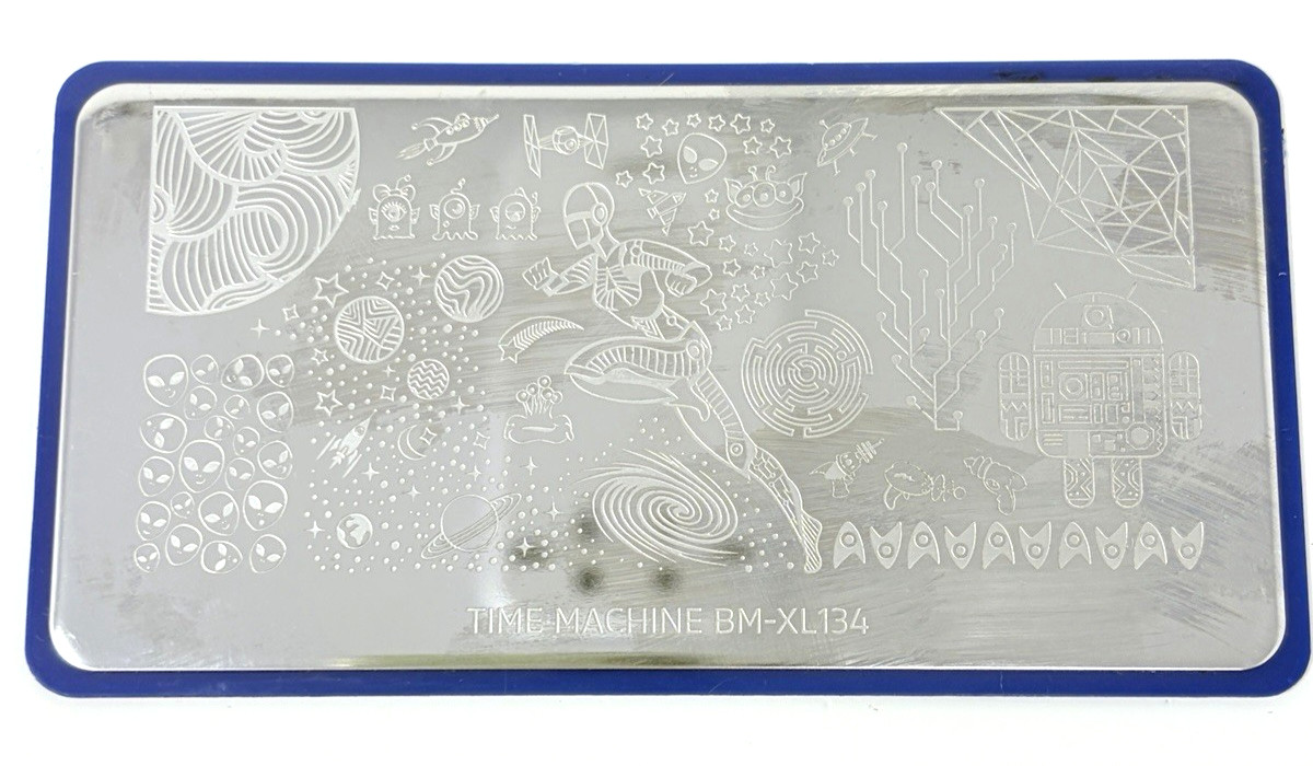 Rare Bundle Monster BM-XL134 Time Machine Nail Stamping Stamp Plate Maniology