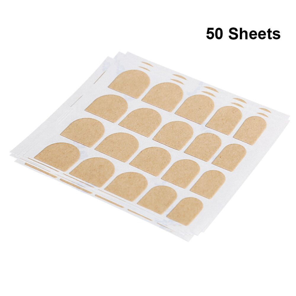 50 Sheets Adhesive Nail Tabs Fake Tips Long-lasting Stickers DIY False Nails