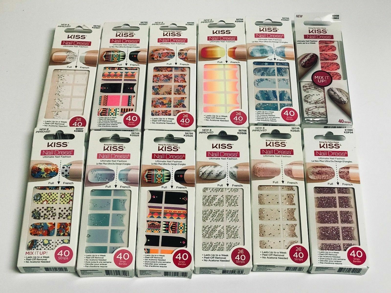 BUY 2 GET 1 FREE (Add 3 To Cart) KISS NAIL DRESS STRIPS Assorted Gift Halloween