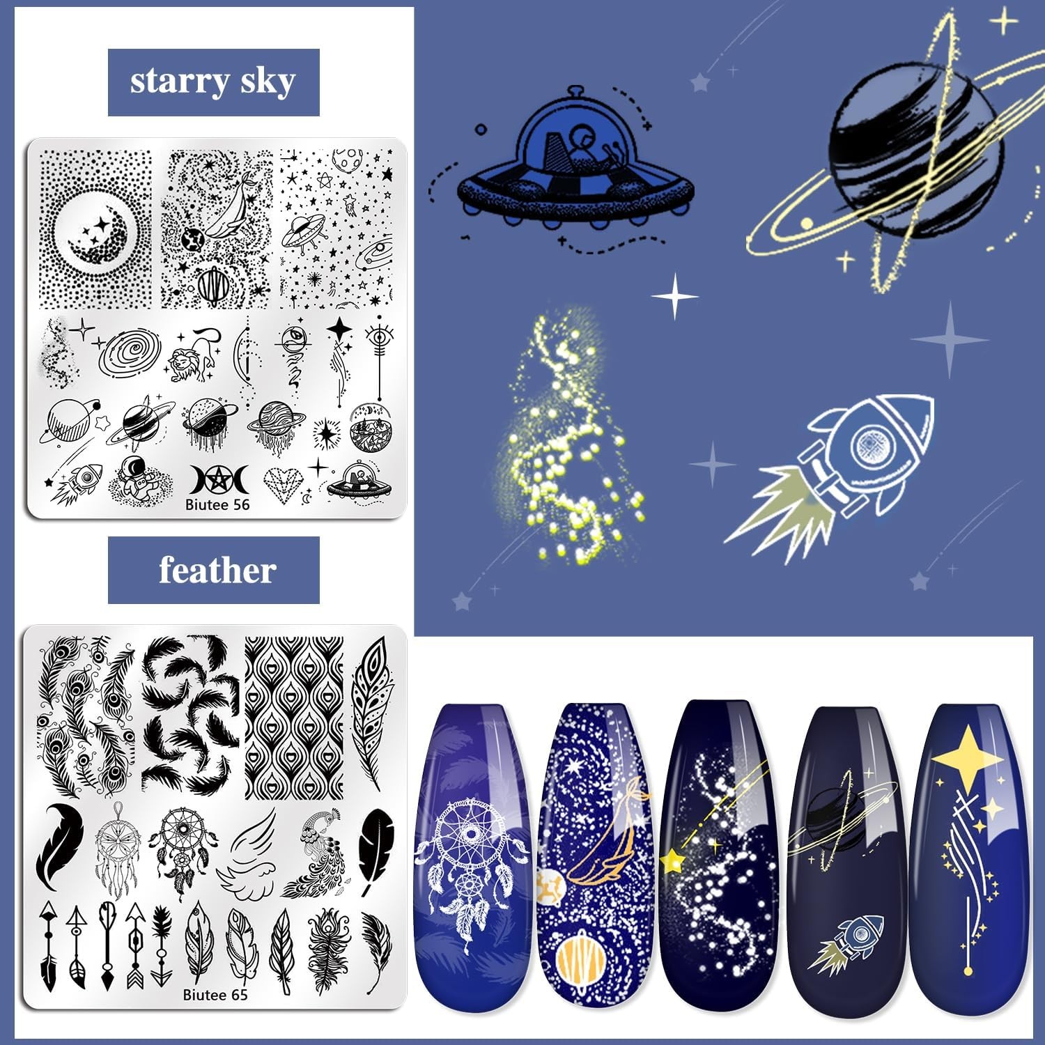 15PCS Nail Art Stamping Plate 8 Nail Stamping Gel Polish Nail Stamping Kit Nail