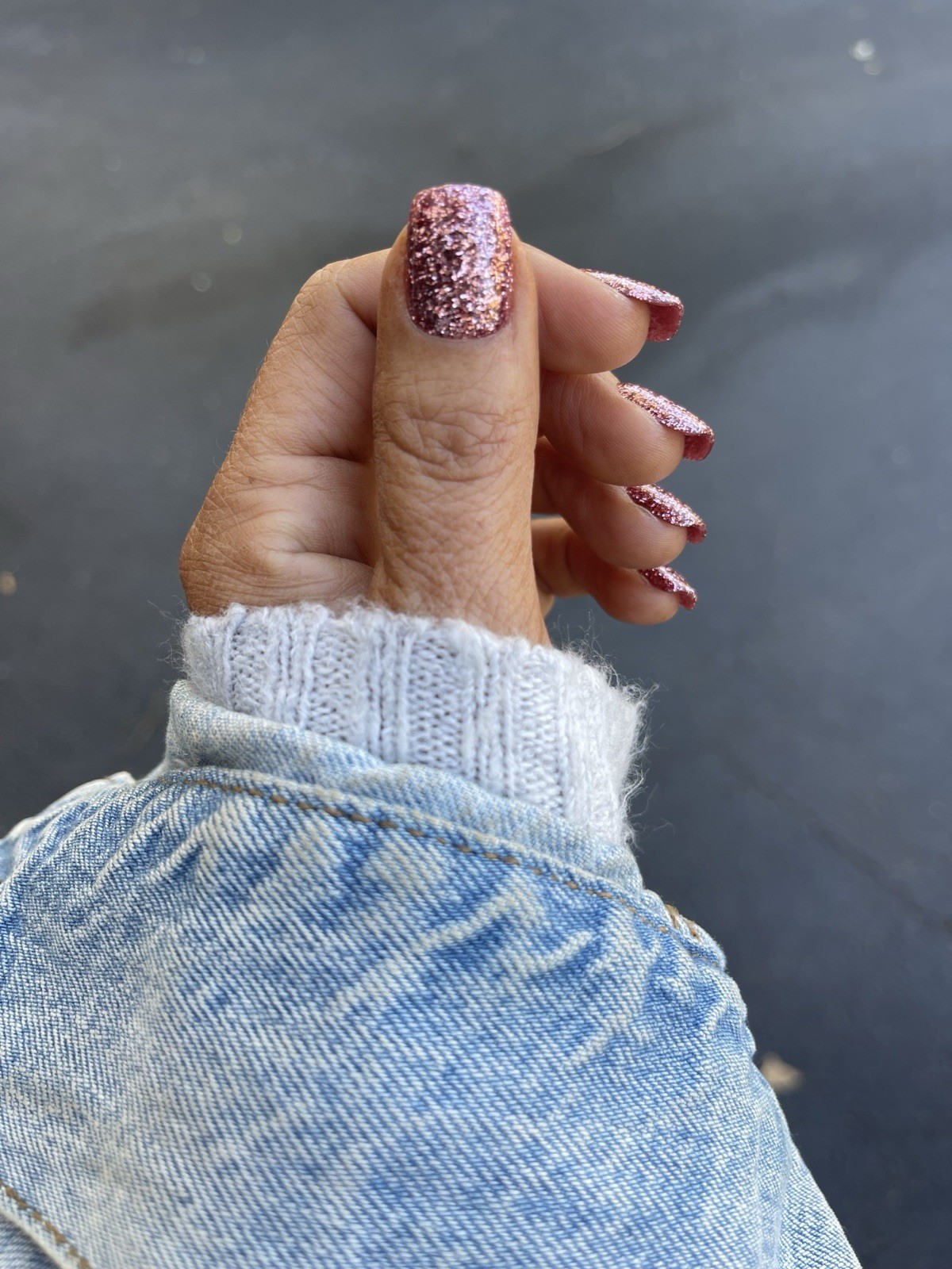 Red Aspen Press On Nails, Acrylic Short Squoval, Dianne’s Dazzling Diadem