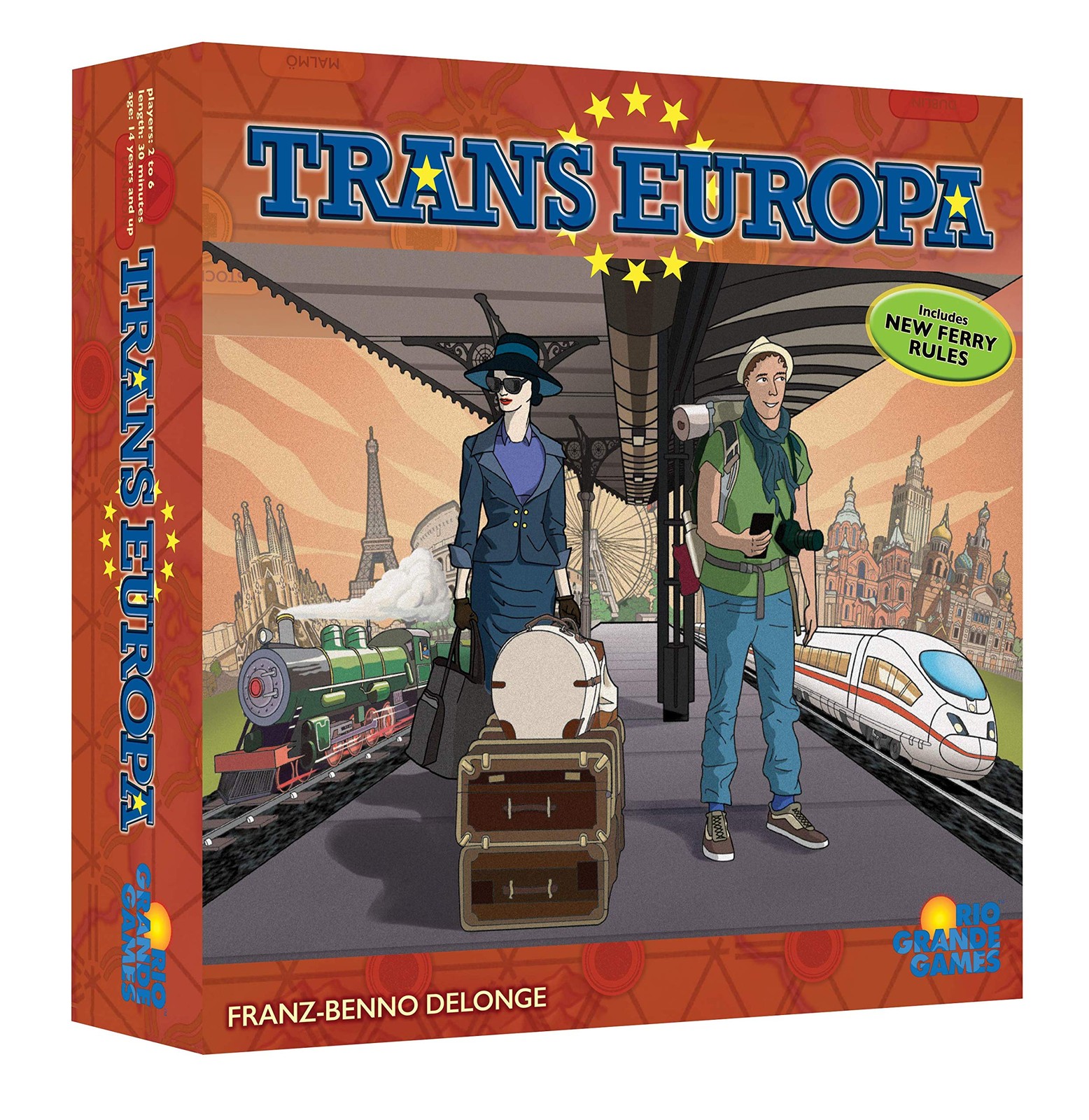 Transeuropa 12.2 x 9.5 x 1.5 inches, Blue