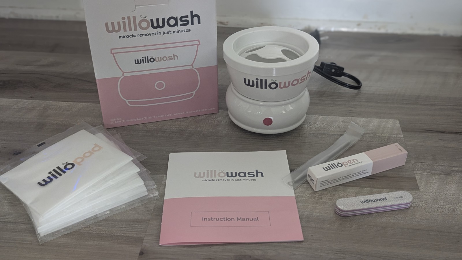 Willowash Electric Nail Soaking Bowl Kit – Acrylic Dip Powder Remover Heated