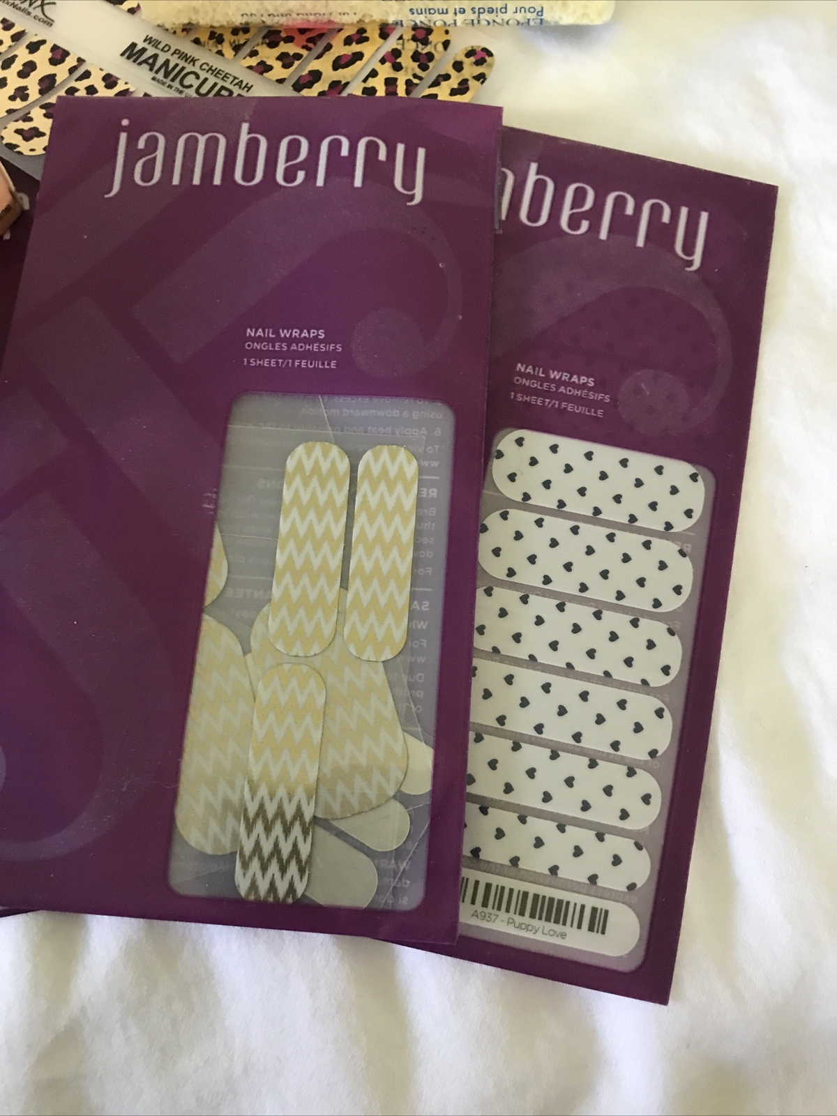 Asst Lot Various Minx Jamberry Loreal Lingerie Nail Wraps Kiss Decals