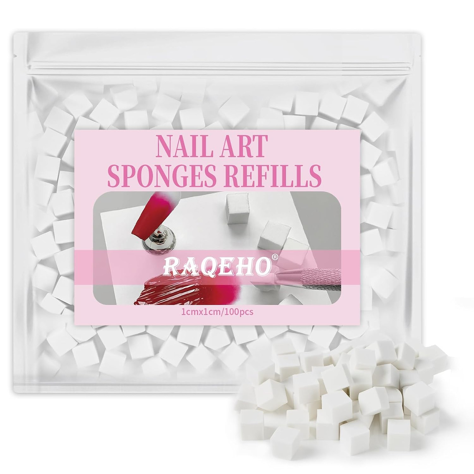 Nail Art Sponges Refill 100PCS Mini Gradient Sponge for Ombre Aura Nail Design