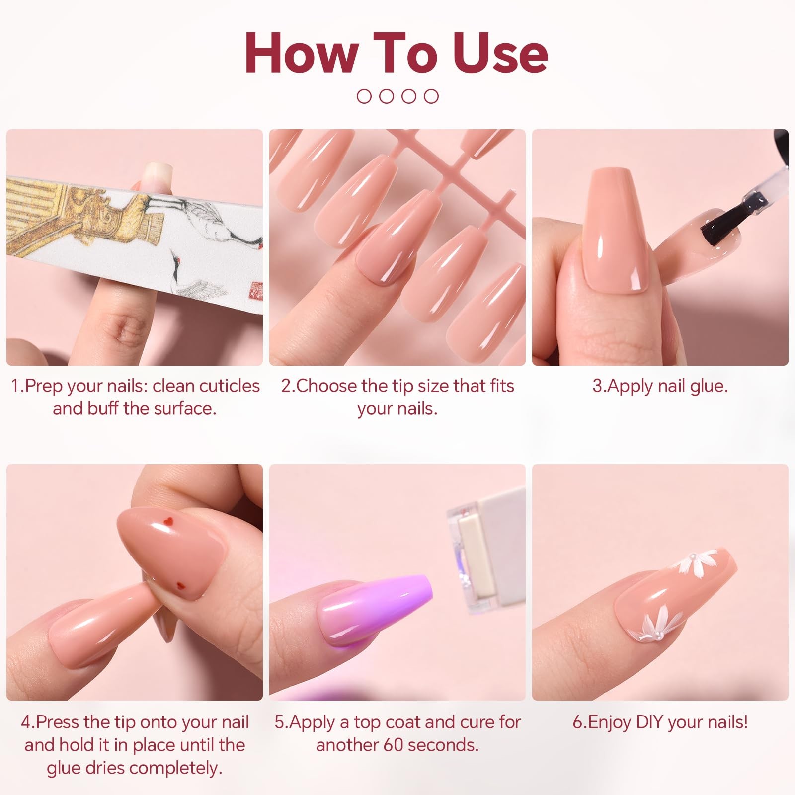 150Pcs Press on Nails French Tip Gel Nails Skin Color Fake Nail Tips Soft Gel…