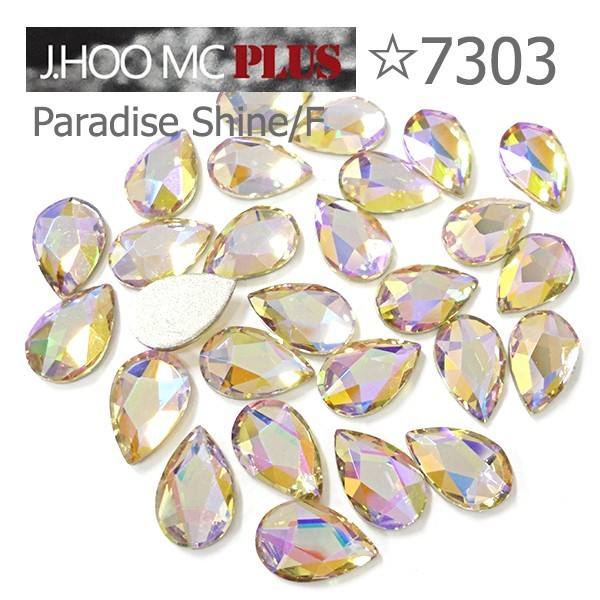 J.HOO Crystal 7303 Pear Flat Back Rhinestones 8×5mm Nail Art (10pcs)