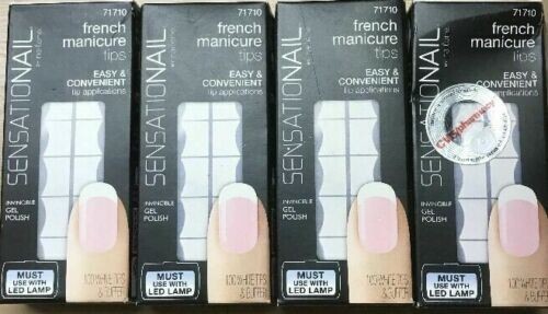 NAILENE Sensationail FRENCH MANICURE White Tips 717100 Lot Of 4 ——X25