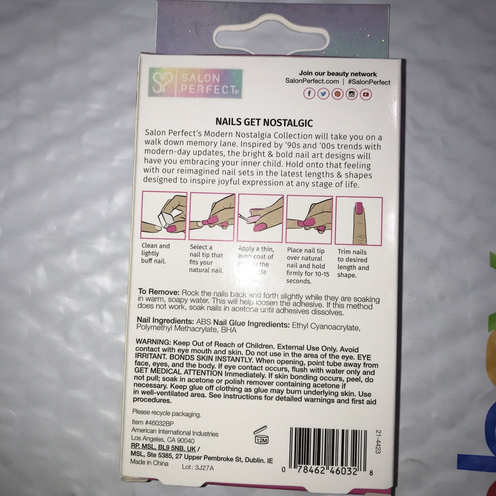 SALON PERFECT Modern Nostalgia 30 Pieces PINK / YELLOW uns NIB