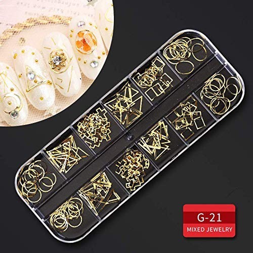 Alluring 9-Box Nail Art Supplies Set with High-Quality Rhinestones & Accessories