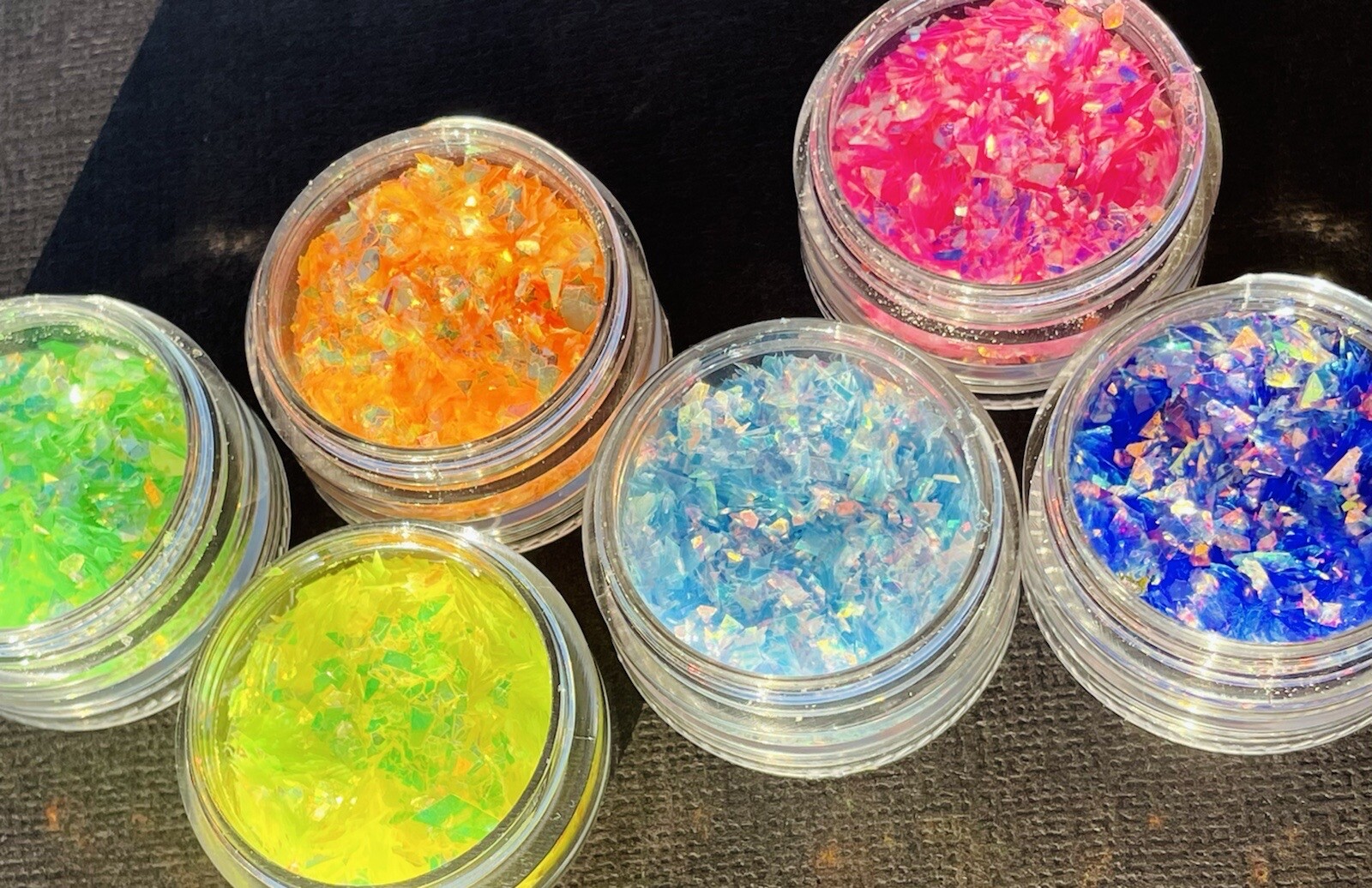 RAINBOW EFFECT GLITTER NAIL ART POWDER DUST FLAKES Hot Nails Iridescent 5G USA
