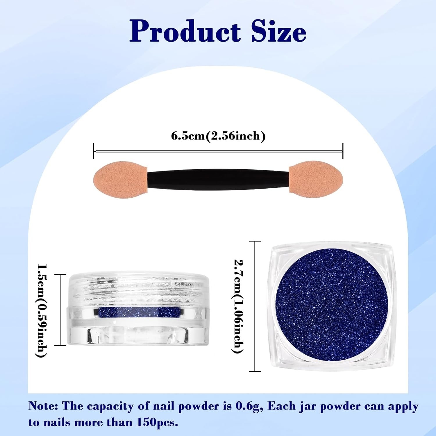 Royal Blue Chrome Glitter for Manicures – Effortless Nail Art Creation