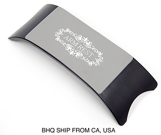 Plastic & Silicone Cushion Pillow Salon Hand Holder Nail Art Arm Rest (Black)