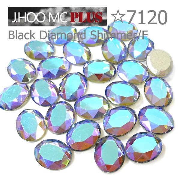 J.HOO Crystal 7120 Oval Flat Back Rhinestones 10×8mm Nail Art (8pcs)