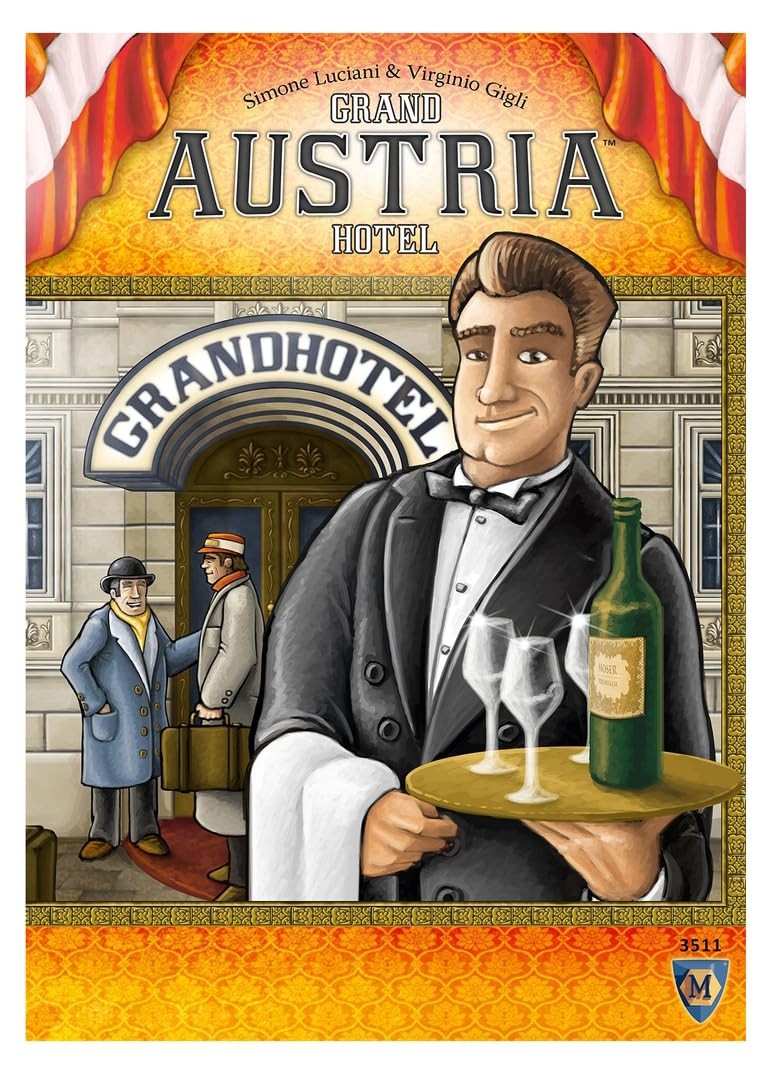 Lookout Games Grand Austria Hotel Board 0.78 Ft X 0.97 X 0.26 Ft, White