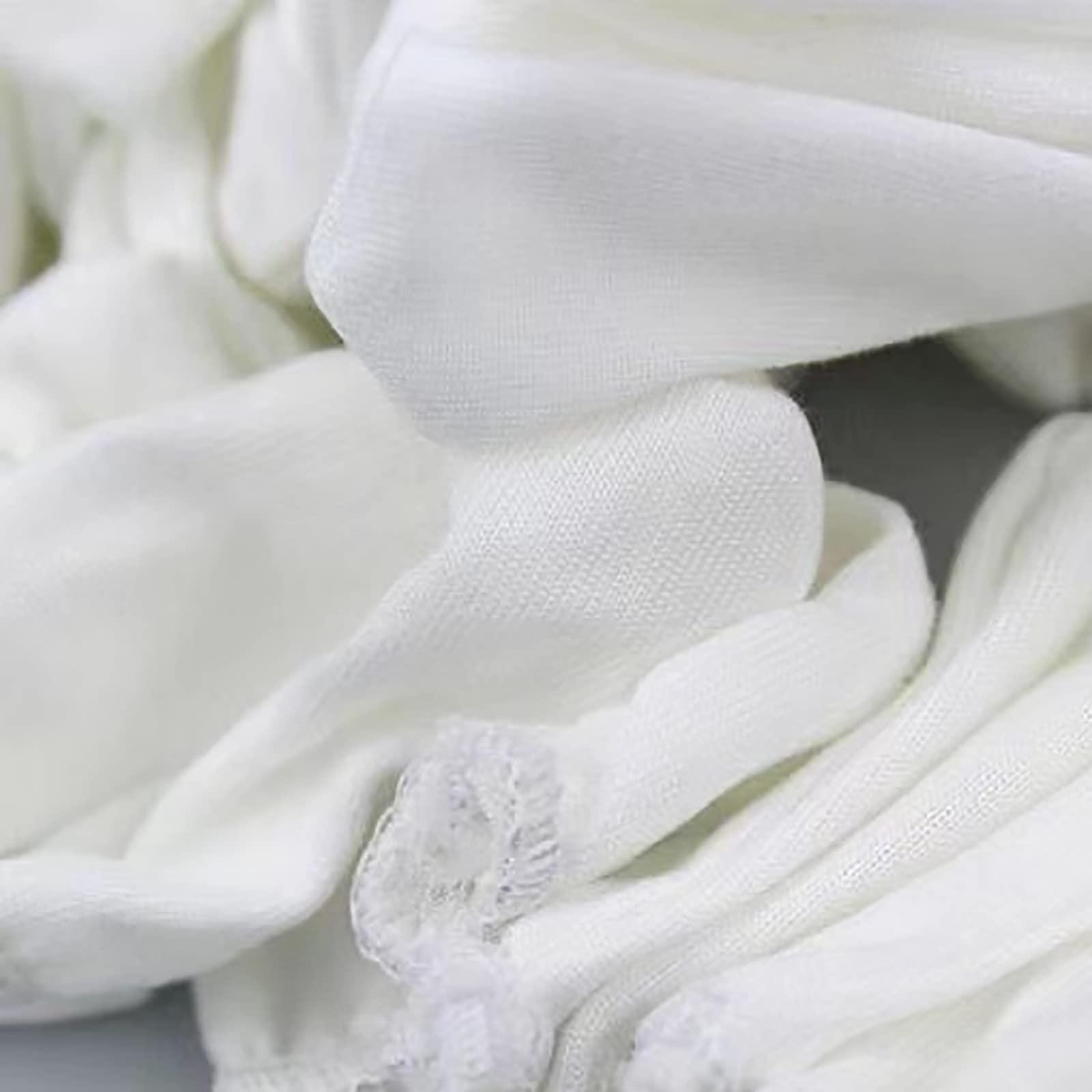 200 Pieces Cotton Finger Cots, Cloth Finger Sleeves with Elastic Rings, Toe Slee