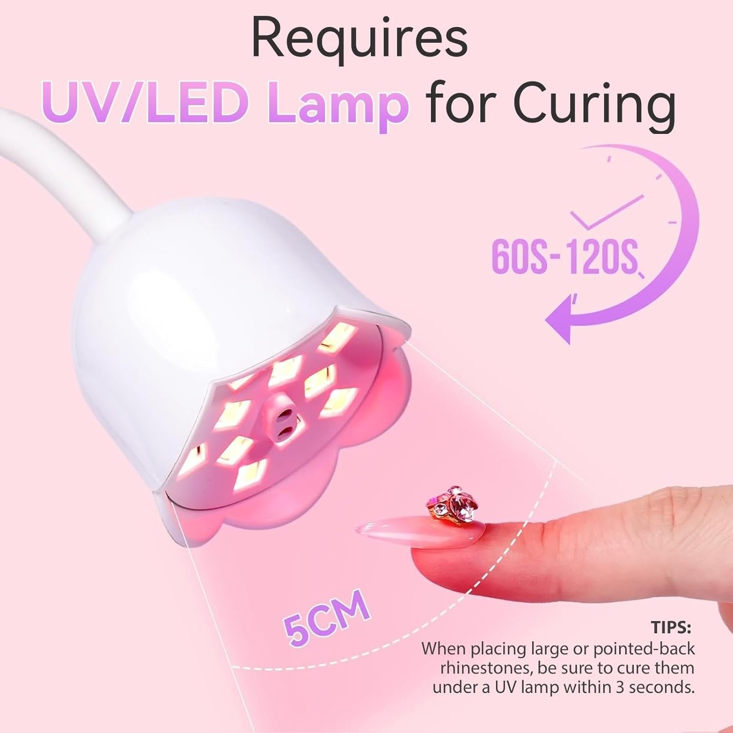Rhinestone Glue for Nails 30ML Super Strong Gel Adhesive for Nail Charms