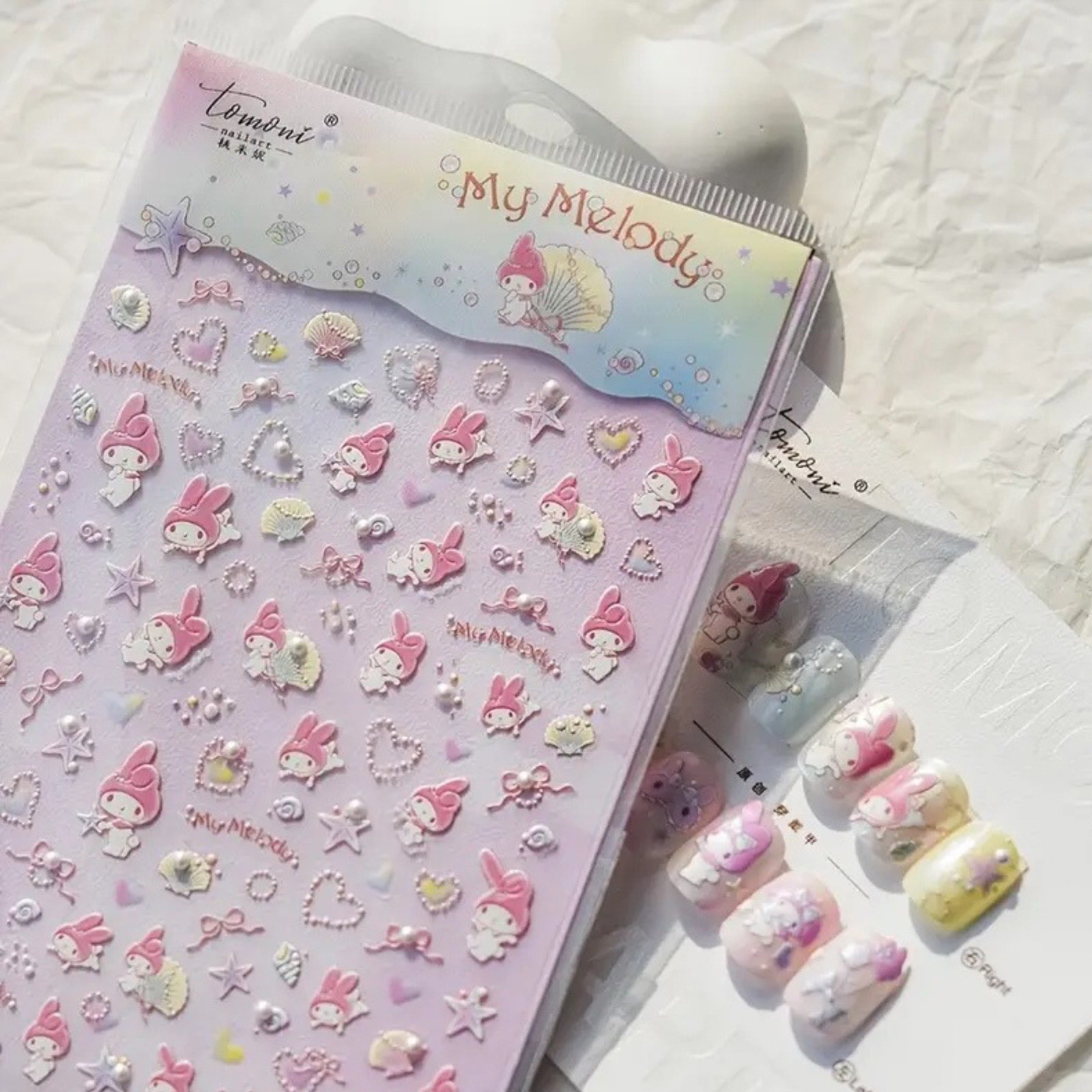 3D Cute Nail Stickers Sanrio Charaters Nail Stickers Nail Supplies for DIY Nail