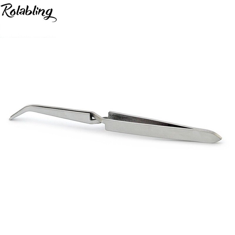 Nail Art Tweezers Stainless Steel Rhinestone Picking Tools Manicure Clip New