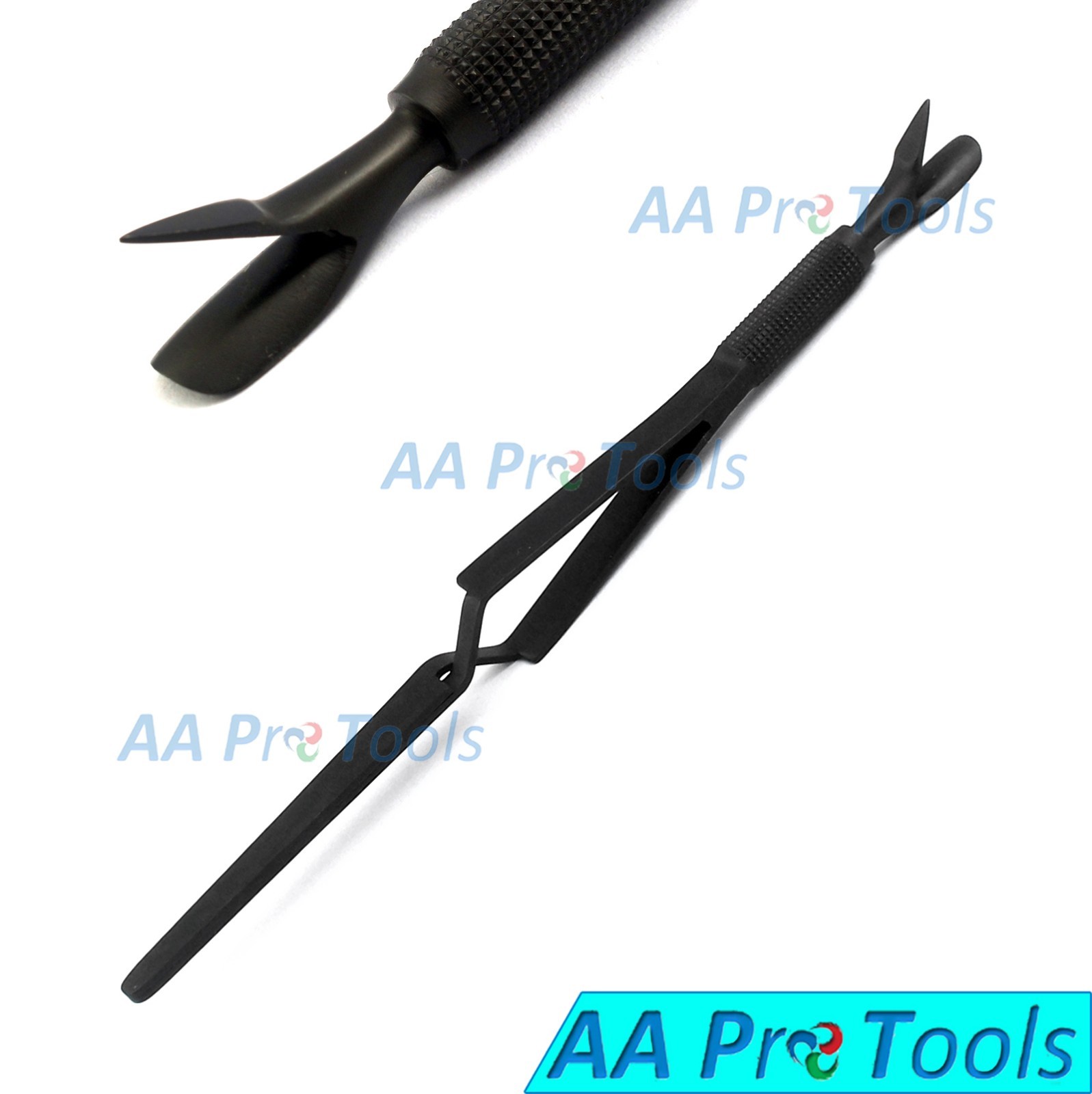 Black C-Curve Nail Pinching Pusher Multi Function Tools Acrylic Nails Pinchers