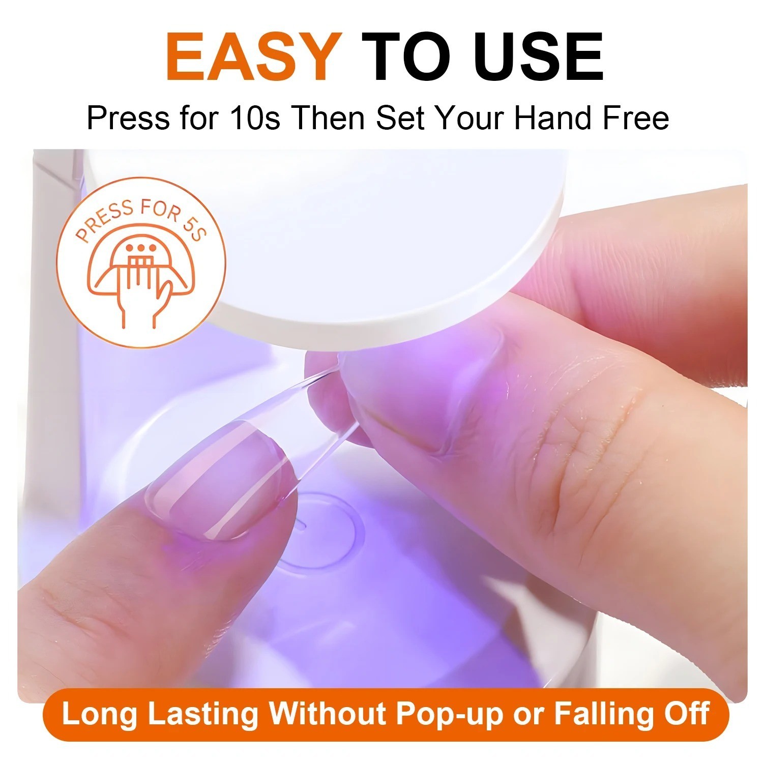 Solid Nail Glue for Press On Nails Acrylic Nail Gel Extension 10ml Long Lasting!