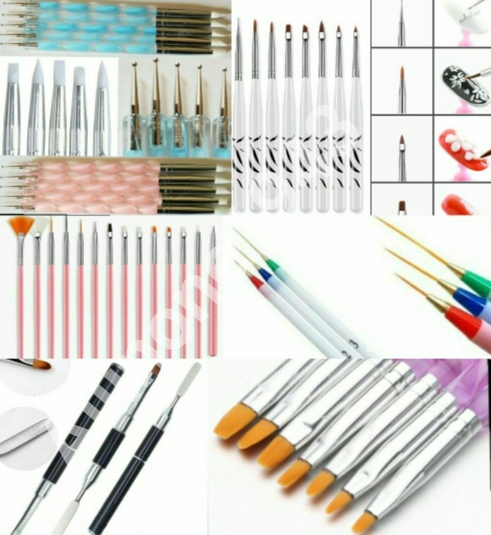 UV GEL Acrylic Nail Art Tip Design Dotting Painting Pen Polish Brush Tool CHOOSE