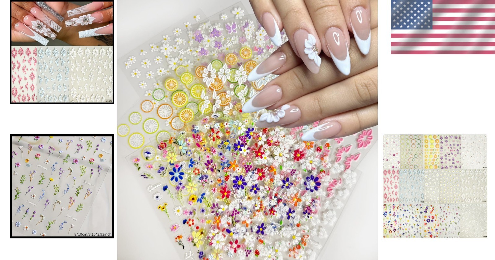 Stylish Spring Nails Stickers – Women’s Charm