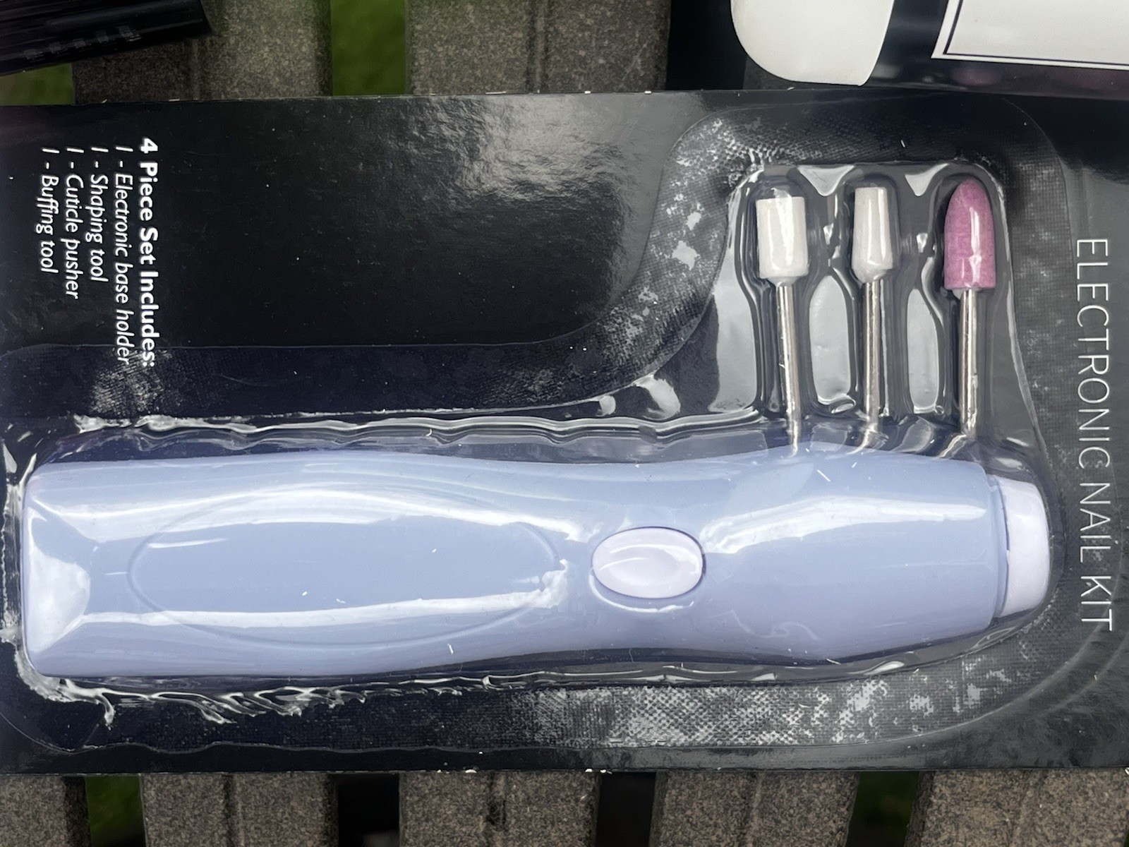 Nail Kit Electronic holder Tool for Shaping Buffing file polish remover