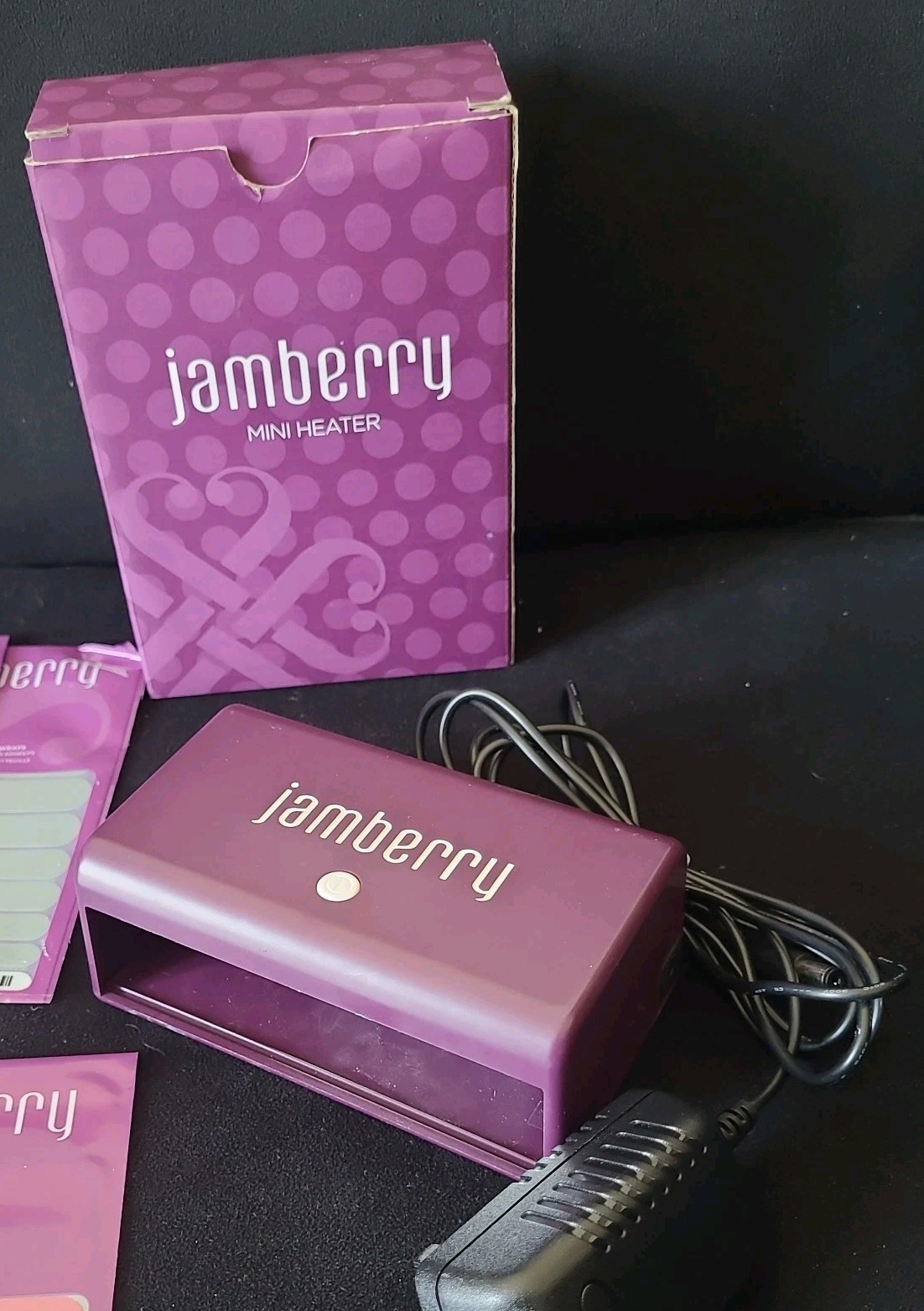 JamBerry Mini Heater And 13 Sets Of Nail Wraps Mixed Lot * READ*