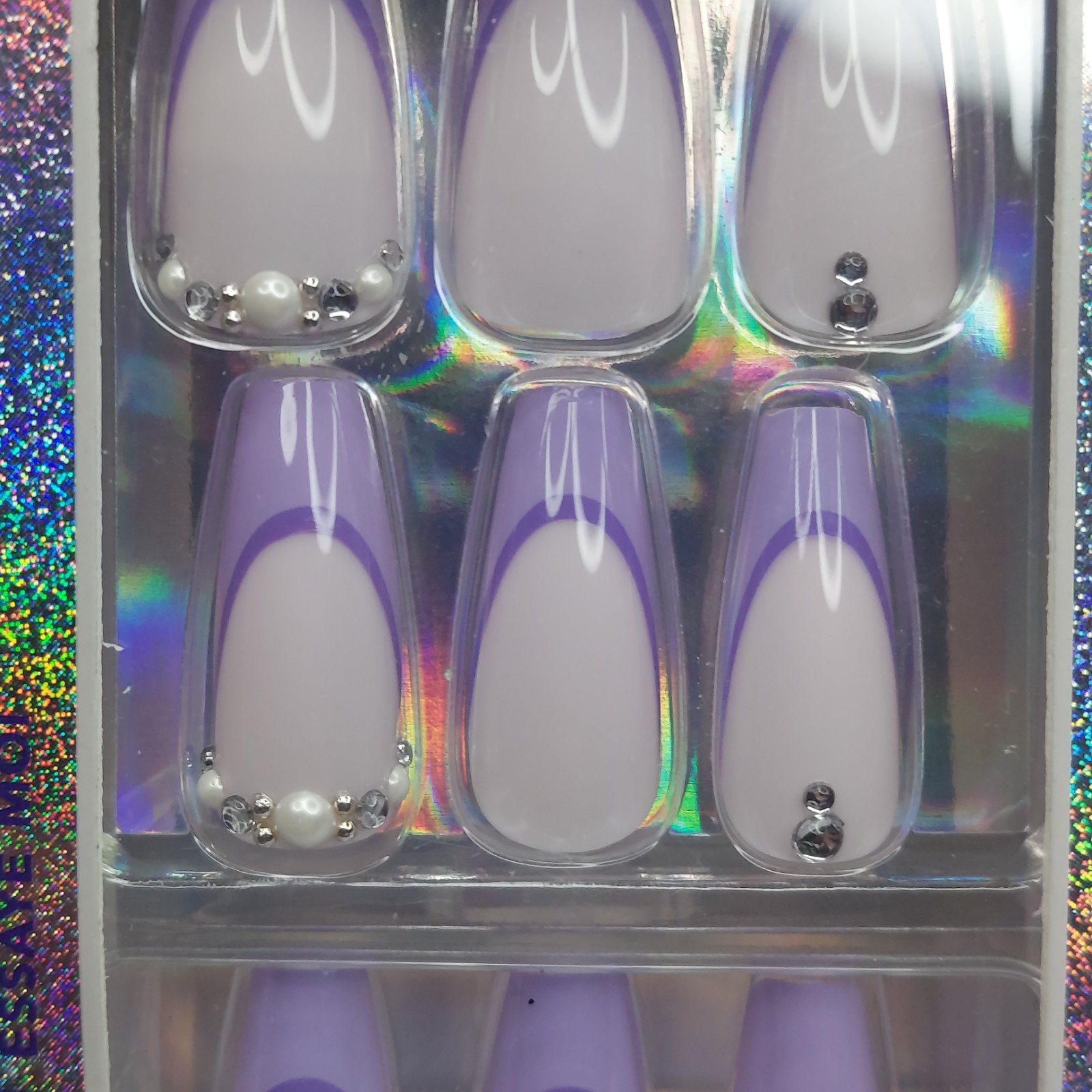 Lot of 6 Claire’s Vegan Press On Nails Sets 24 Faux Nails Each Glue Included New