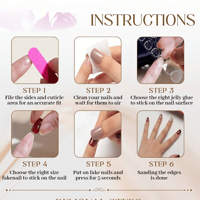 Handmade Medium Almond Fake Nails Nude Red Ombre 3D Bow Starburst Silver Design