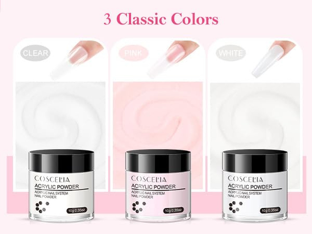 Acrylic Nail Kit for Beginners with Everything Nails Kit Acrylic Set Glitter Dec