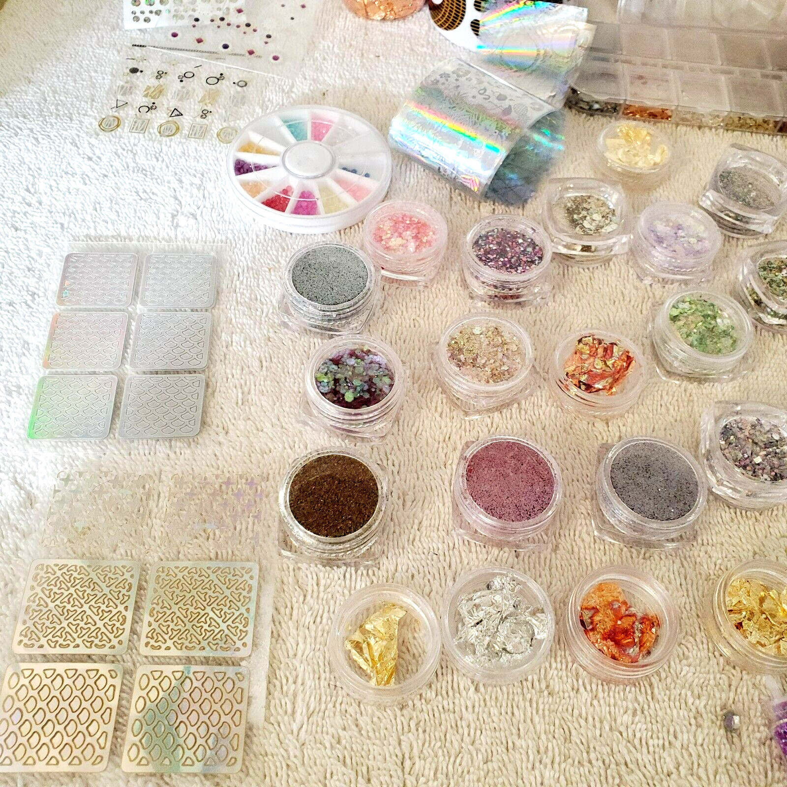 Manicure Nails Glitter Acrylic Gel Make-up Crafts Resin Embellishment Lot