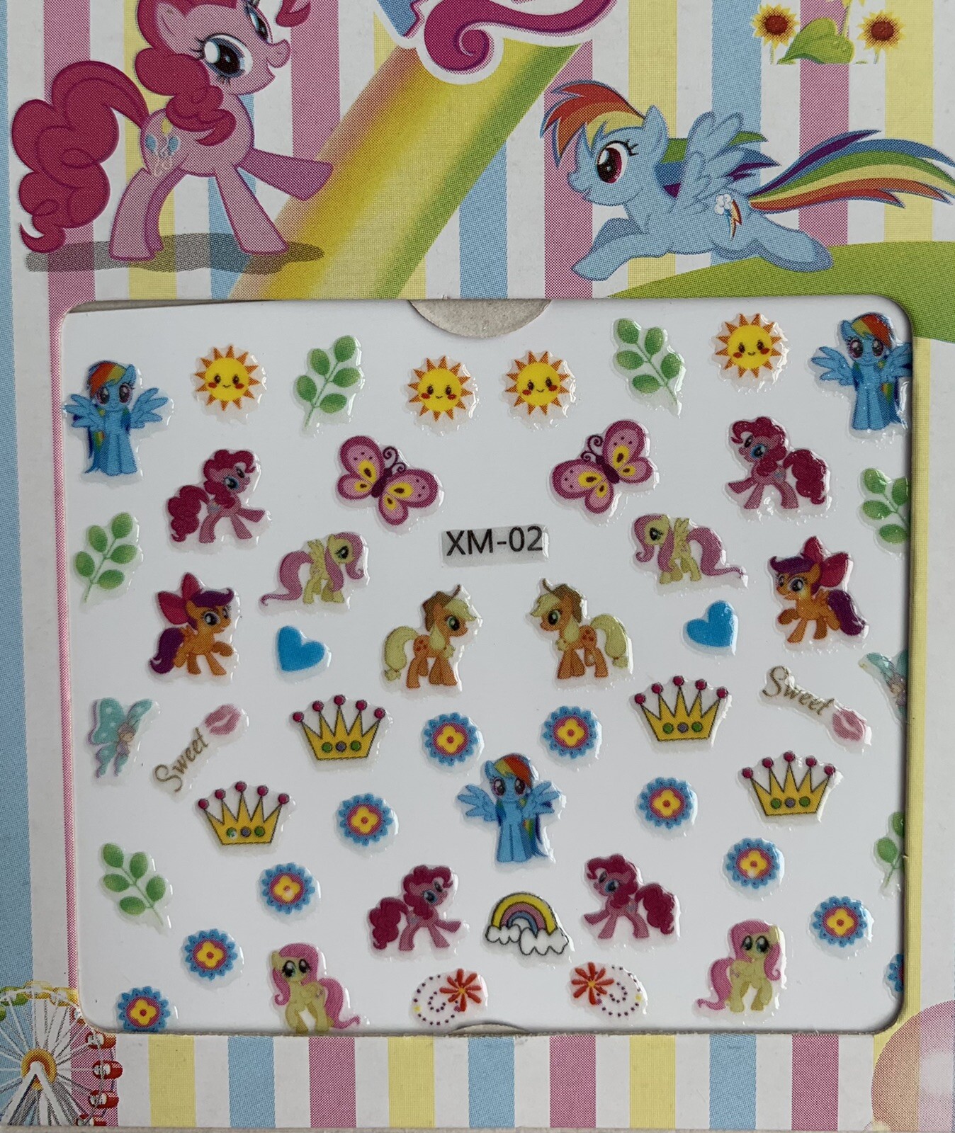 NEW My Little Pony Nail Decal Transfer Stickers