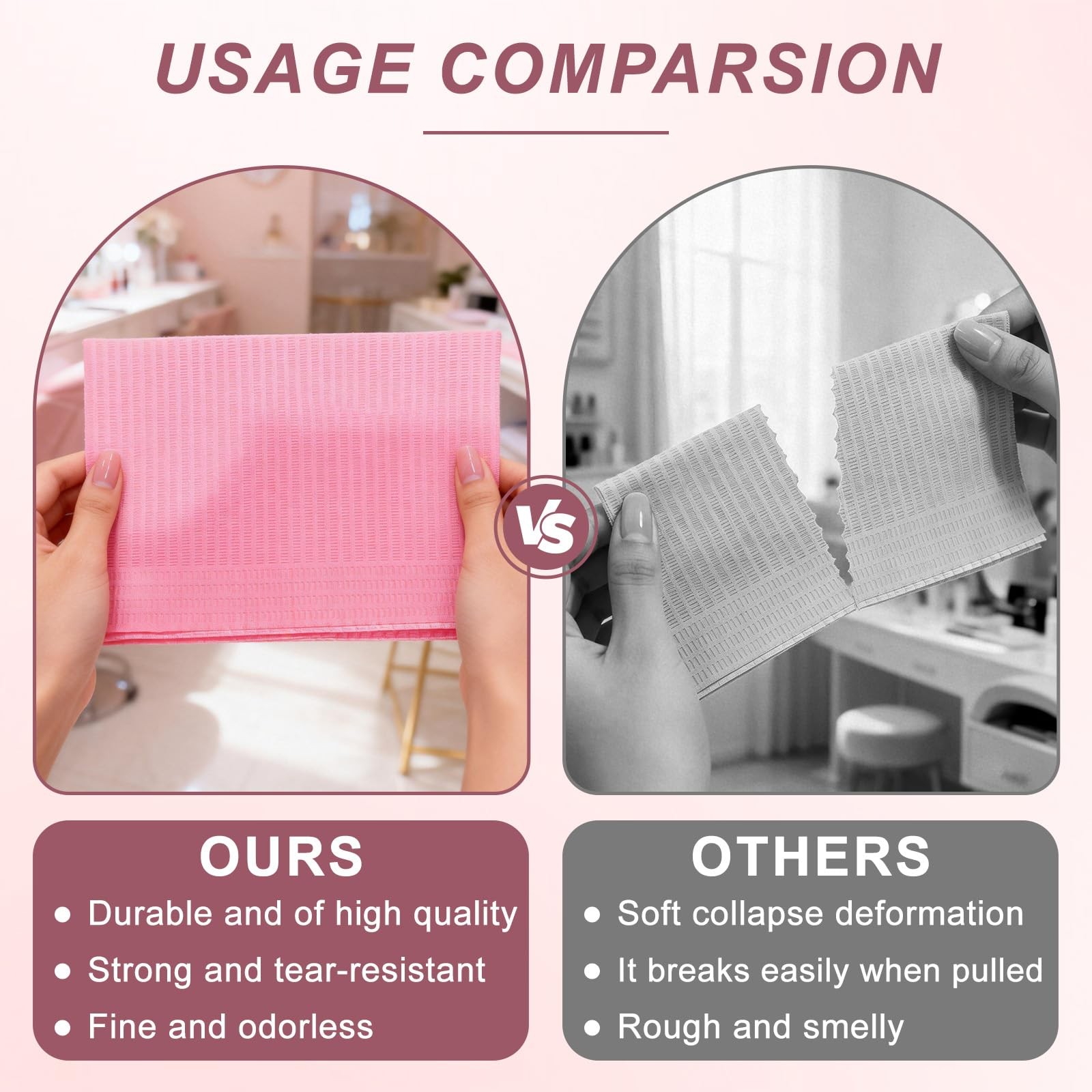 40pcs Disposable Nail Mats, Nail Desk Protection, Desk Accessories For Manicu…