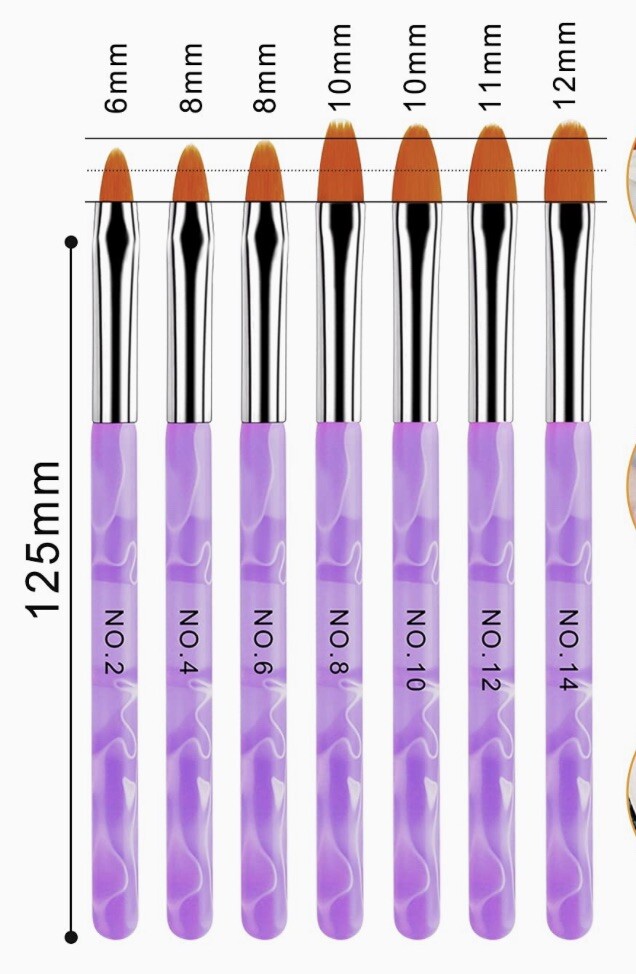 28-Piece (2 PACK) Ultimate Acrylic Nail Brush Set for Stunning Nail Art