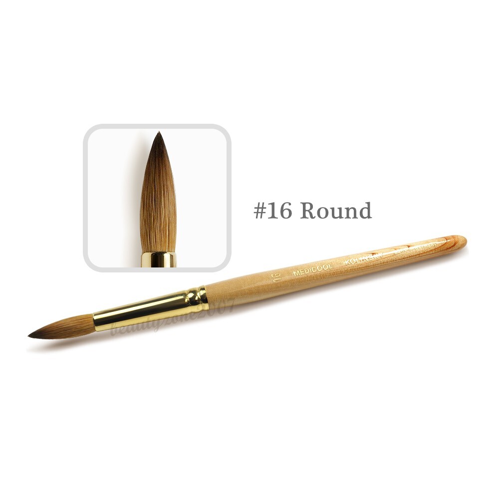 Medicool Kolinsky Sable Acrylic Nail Brush #16 Round