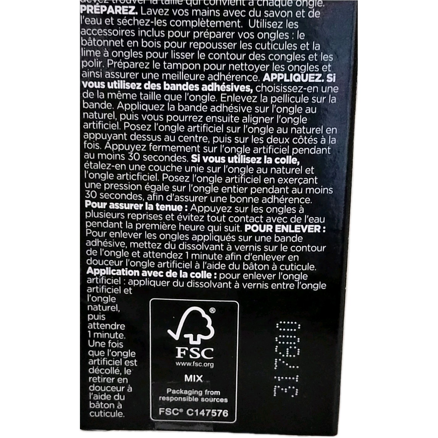Sally Hansen SALON EFFECTS PERFECT MANICURE 24 OVAL Press-On Nail OV161 MOON-AMI