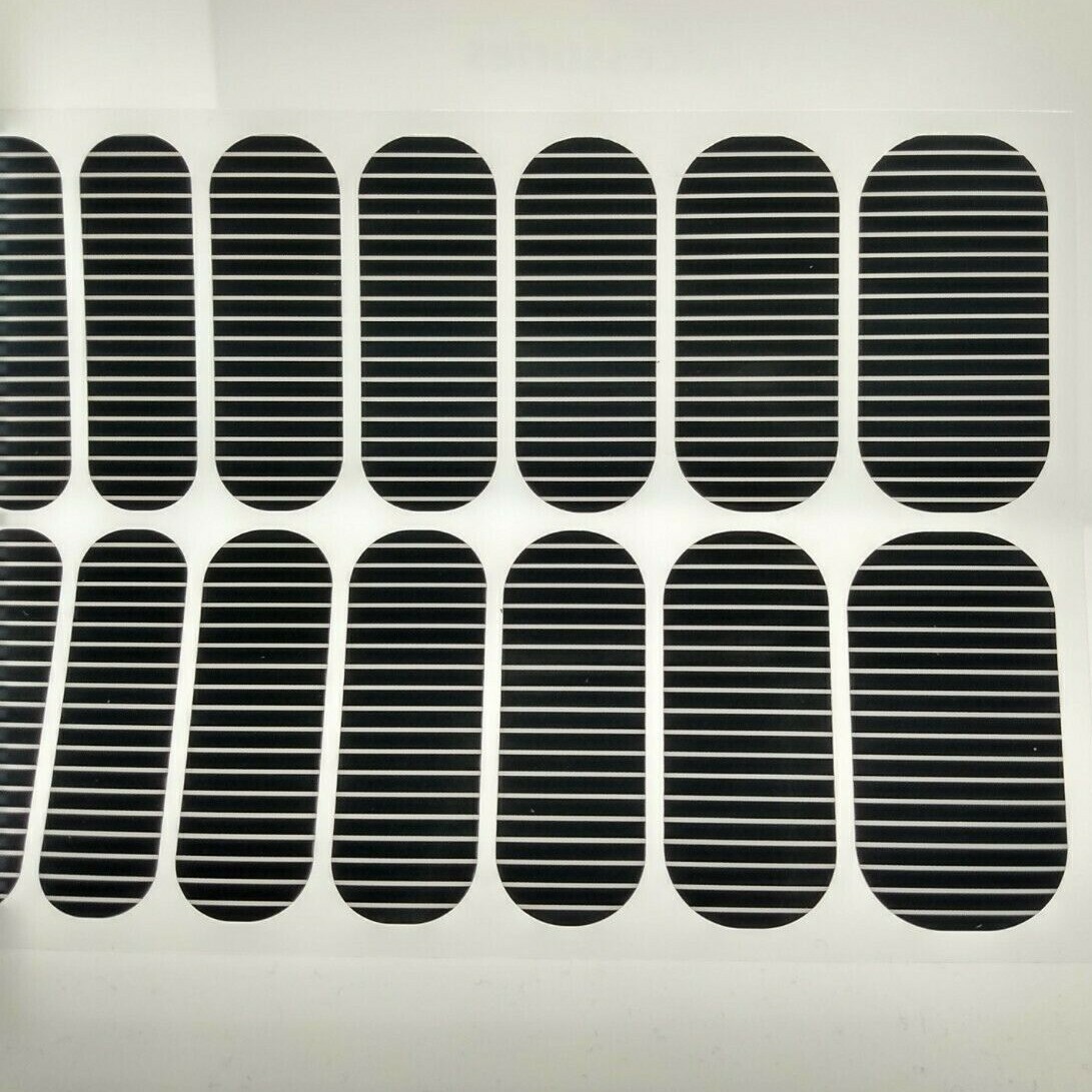 Jamberry Nail Wraps Full Sheets – Black Beige Blue Lot of 5