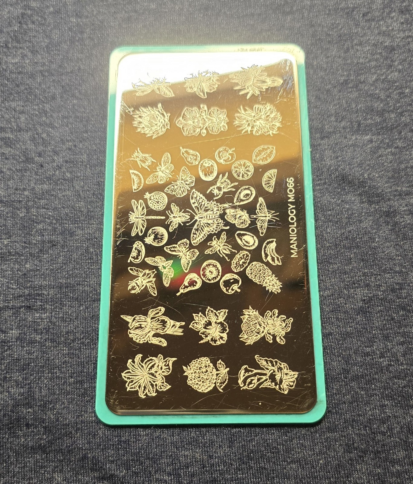 Maniology M066 Botanical Horticulture Insect Moth Butterfly Flower Nail Stamp
