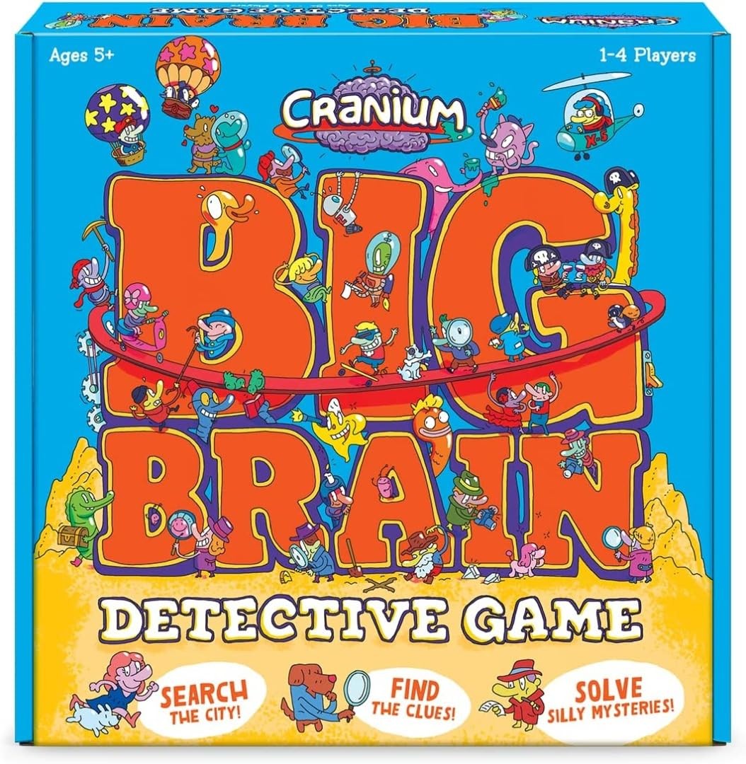 Funko Cranium Big Brain Detective Game for 1-4 Players Standard, Multicolor
