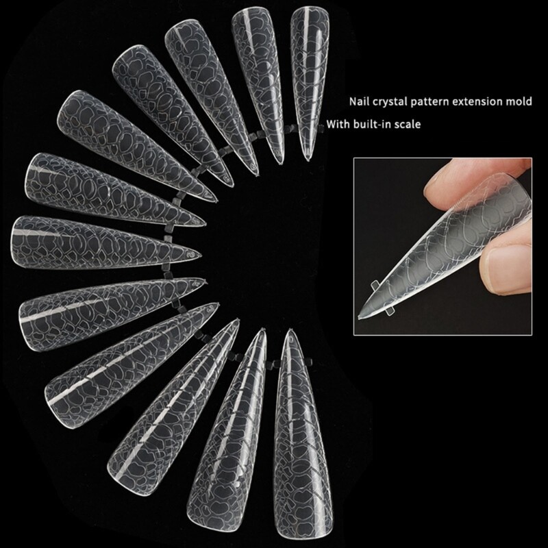 Easy to Use Nail Forms for Creating Stunning Almond Nail Extension at Home