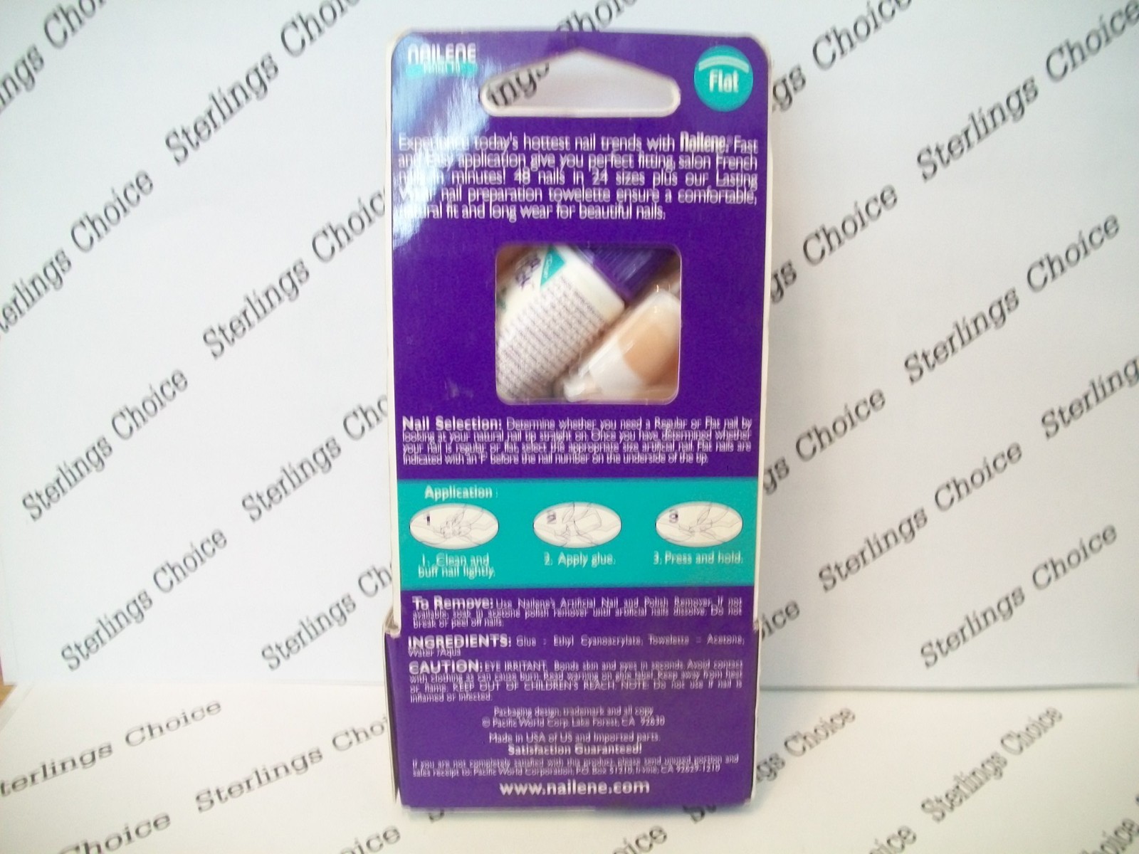 Nailene Custom Fit Perfect Fit Nails #77450 Regular to Flat Nail Beds