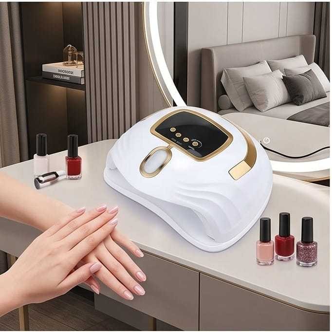 Gold Gel Nail Machine – Professional Device For At-Home Nail Design, Elegant Fin