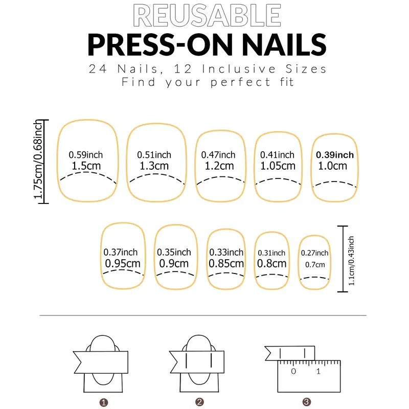 Purple Press on Nails Short Square False Nails Gradient Purple Fake style6