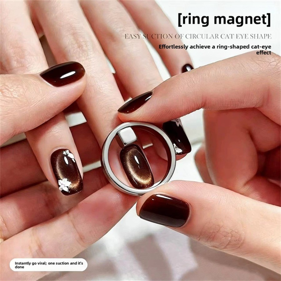 Cat Eye Double-head French Nail Art Strong Magnet for Nails for Gel Nail Polish