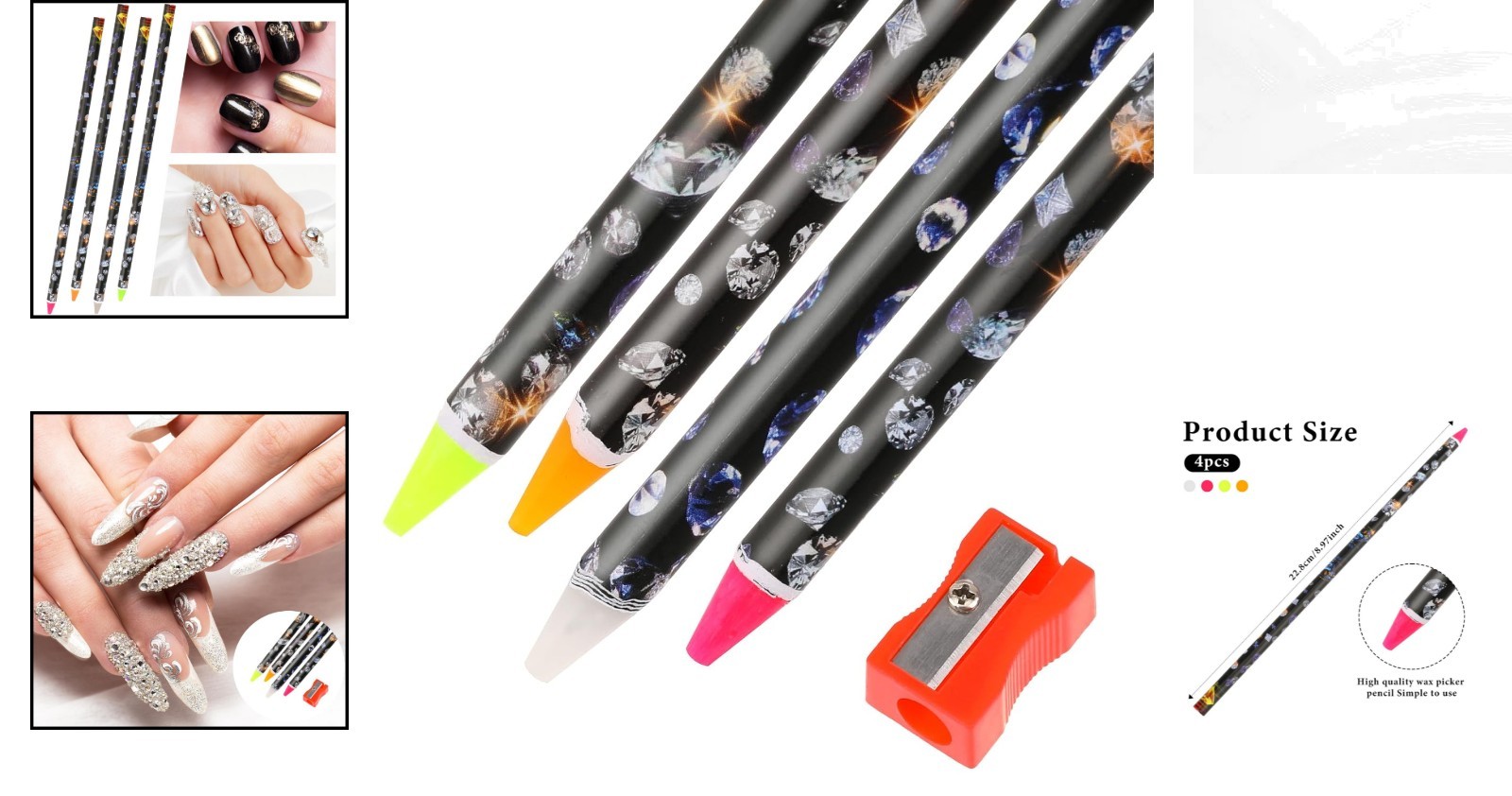 Self-Adhesive Rhinestone Picker Tools – Ideal for Effortless Nail Art & Crafts