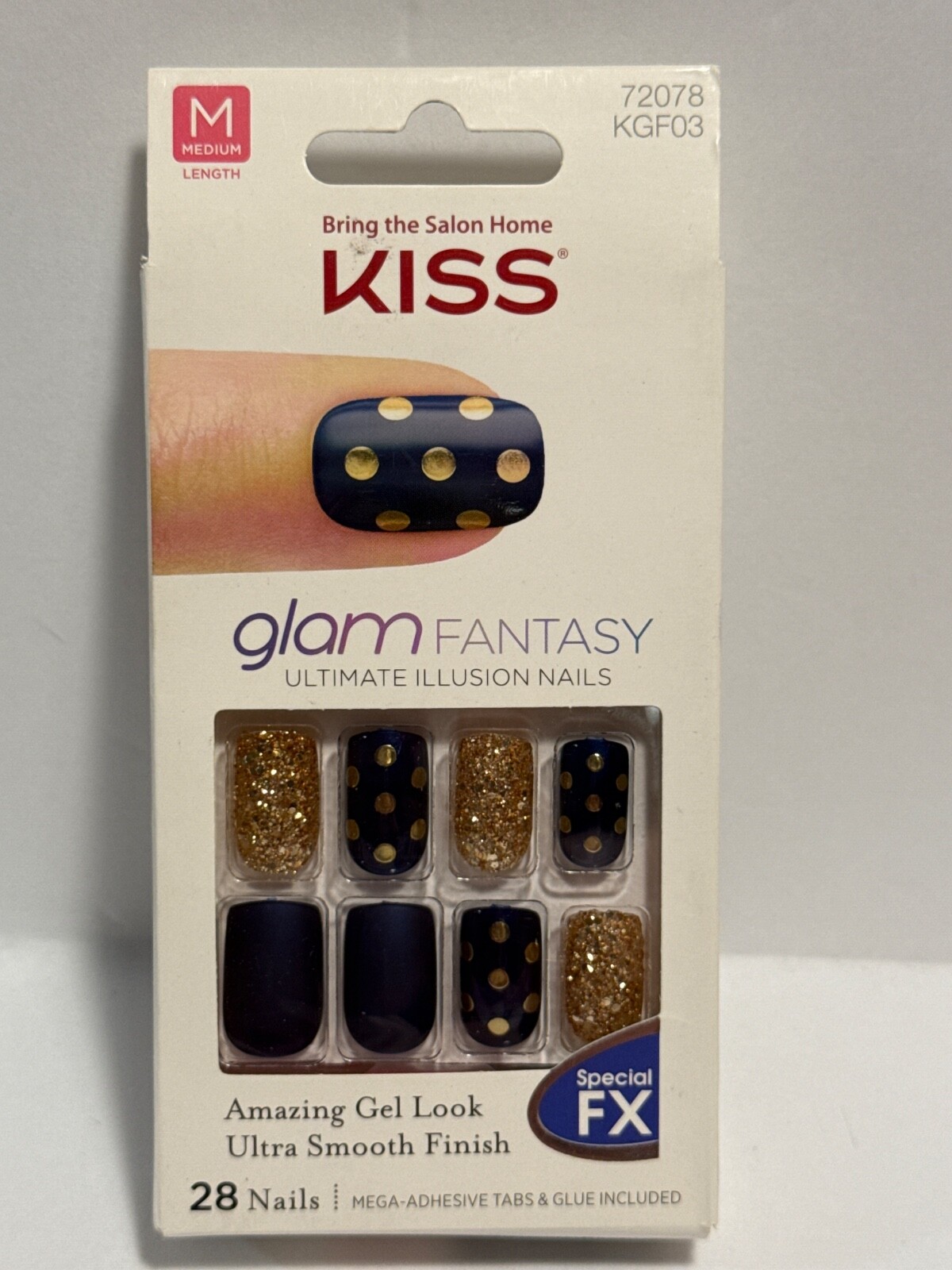 Kiss Nails💅Glam Fantasy Medium/Large you choose!New designs more on my page 👀
